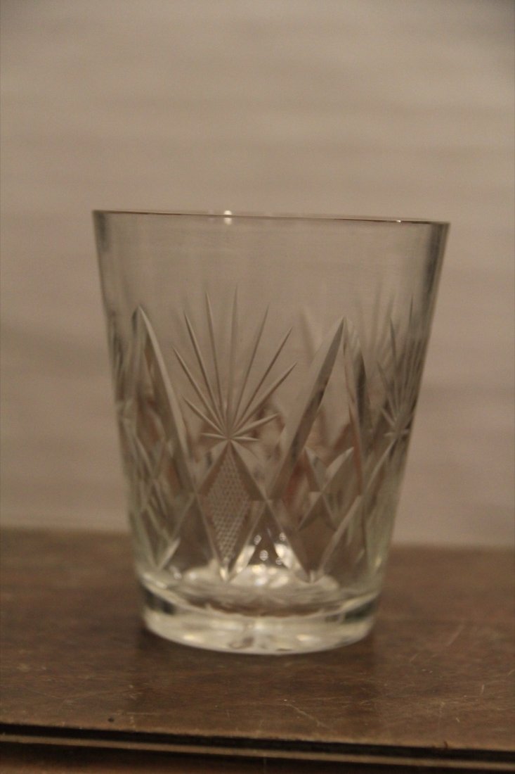 Vaso de whisky tallado