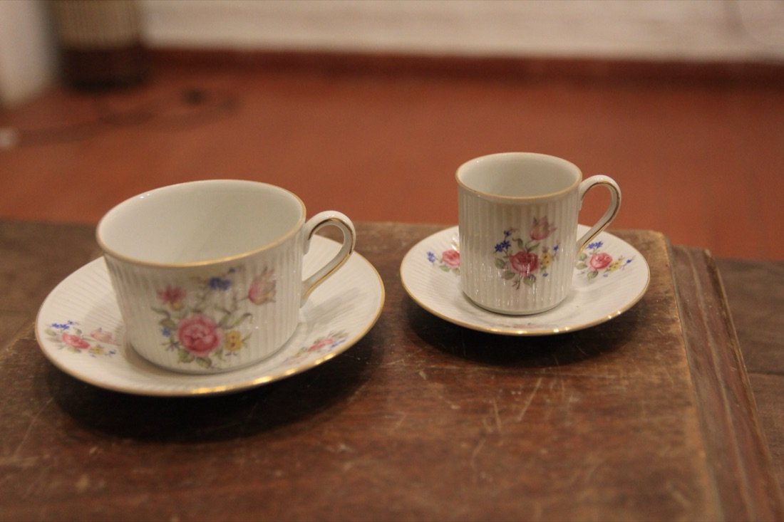 Juego de café Verbano canelado