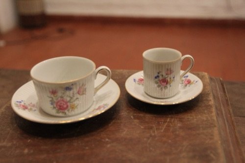 Juego de café Verbano canelado